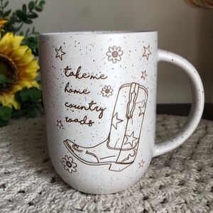 TAKE ME HOME COUNTRY ROADS Western Cowboy Coffee Mug